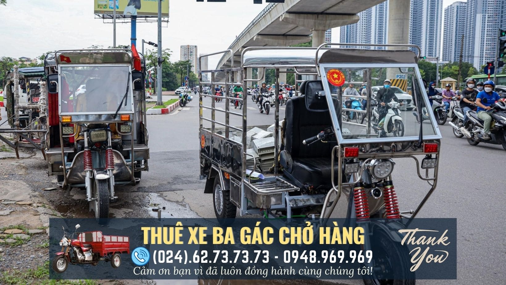 thuê xe ba bánh hà nội